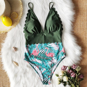 Women Plus Size One Piece Swimsuit