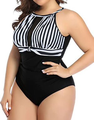 Women Plus Size One Piece Swimsuit