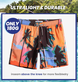 Slim Fit Quick Dry Swim Trunks