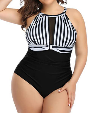 Women Plus Size One Piece Swimsuit