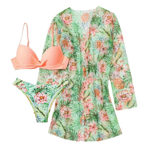 2 Piece Swimsuit with Cover Up