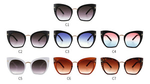 WHO CUTIE 2018 Half Frame Tom Rimless Sunglasses Women Men Brand Designer Female Oversized Square Sun Glasses CE Shades OM694