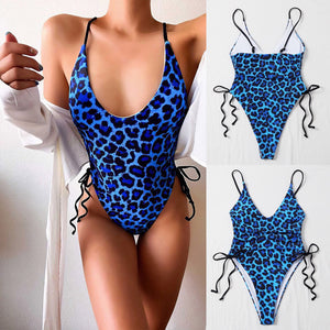 Blue Leopard Print